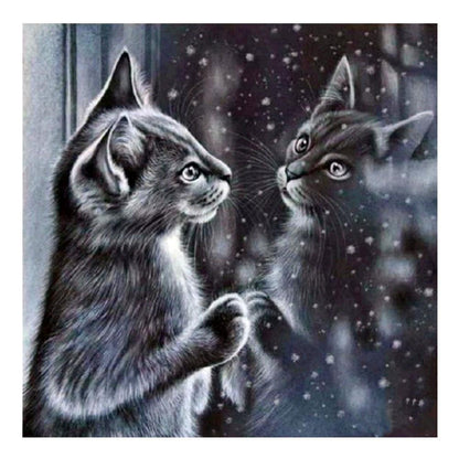 Cat - Full Square Drill Diamond Painting 30*30CM