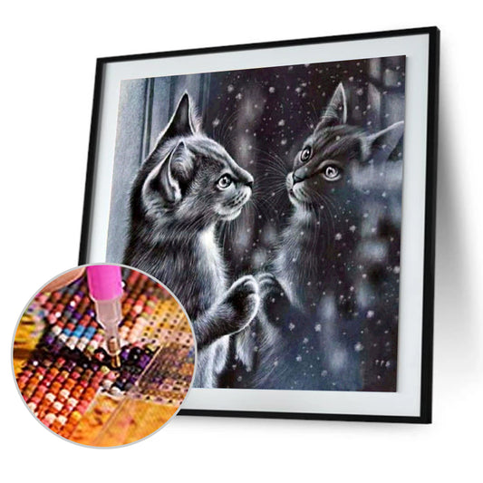 Cat - Full Square Drill Diamond Painting 30*30CM