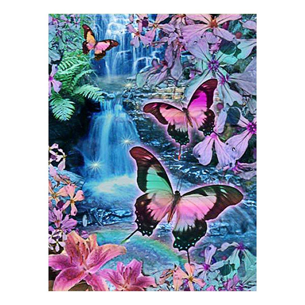 Butterfly - Full Round Drill Diamond Painting 30*40CM