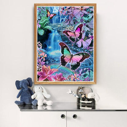 Butterfly - Full Round Drill Diamond Painting 30*40CM