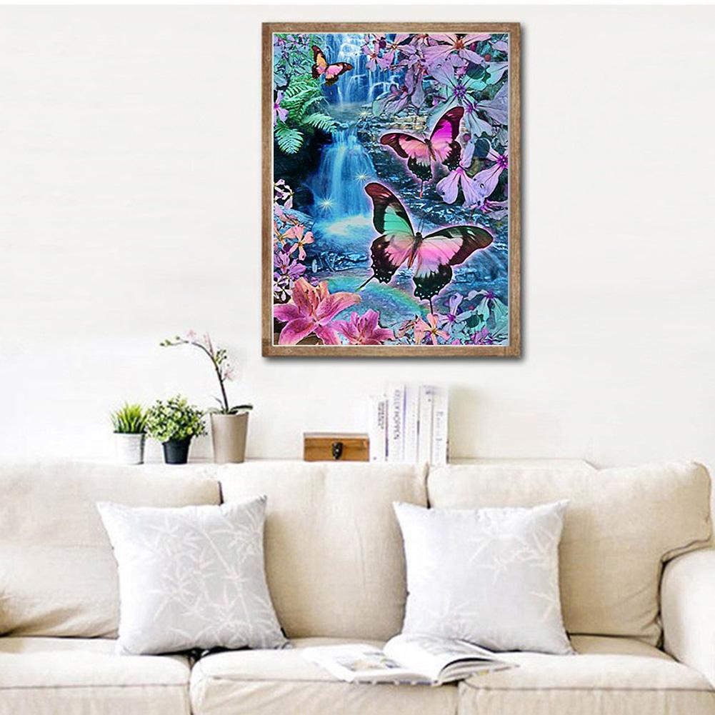 Butterfly - Full Round Drill Diamond Painting 30*40CM