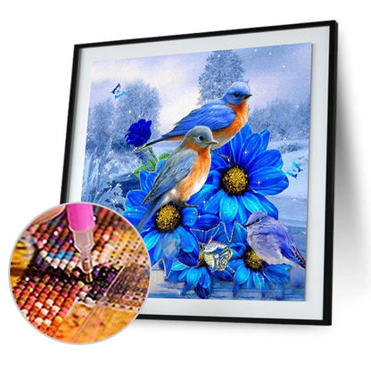 Birds - Full Round Drill Diamond Painting 30*30CM