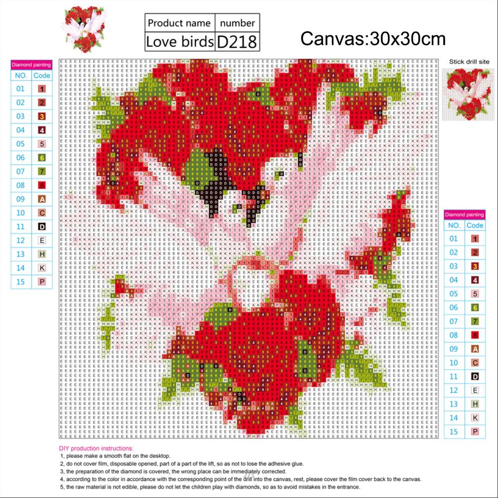 Rose - Full Round Drill Diamond Painting 30*30CM