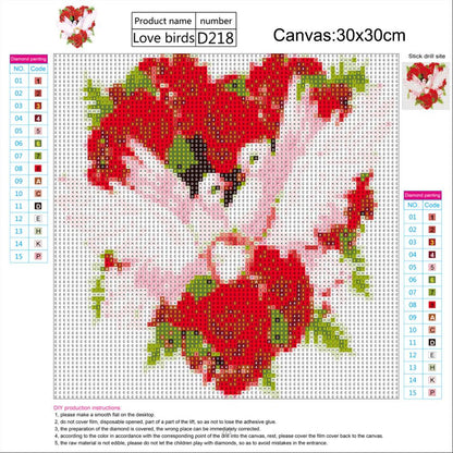 Rose - Full Round Drill Diamond Painting 30*30CM