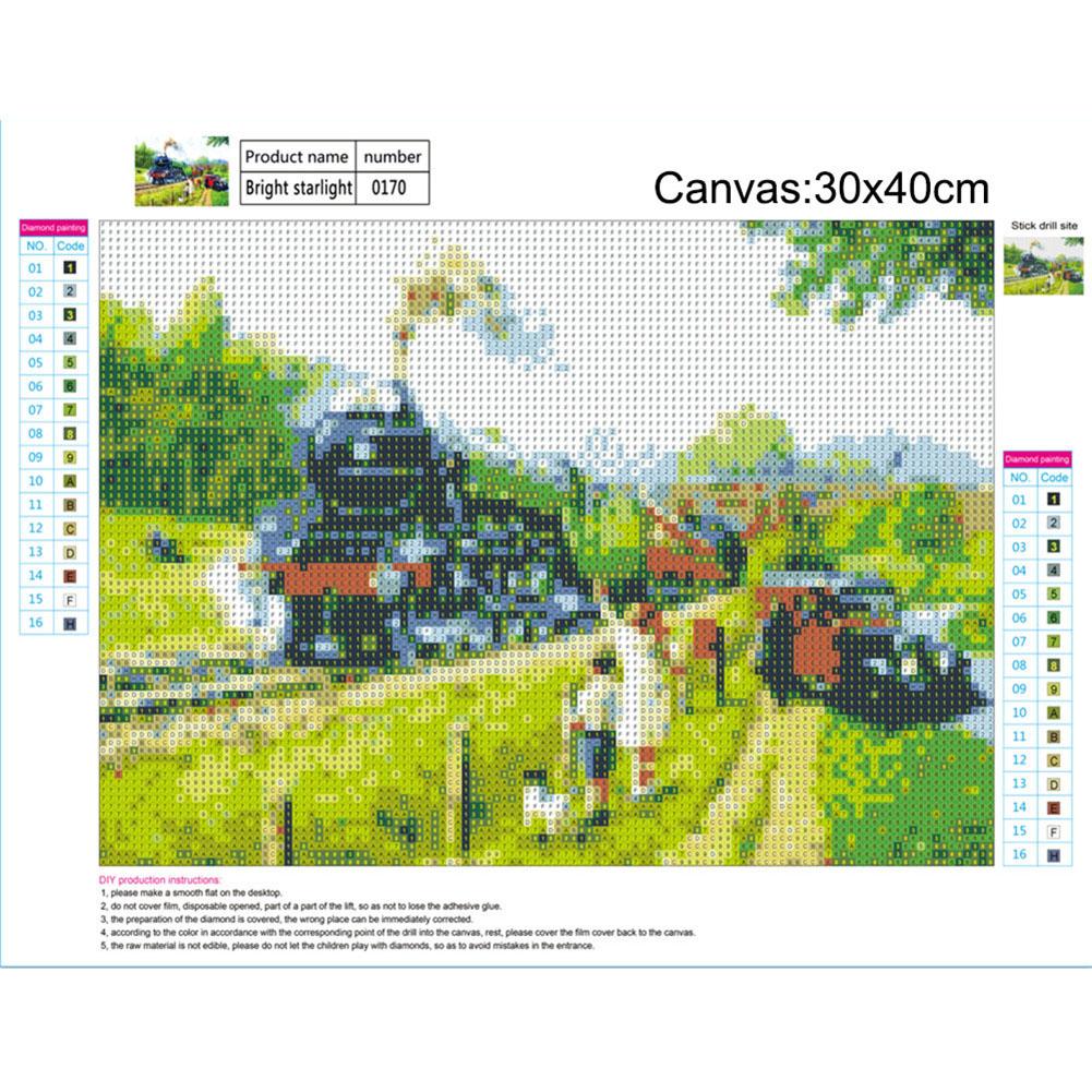 Train - Full Round Drill Diamond Painting 40*30CM