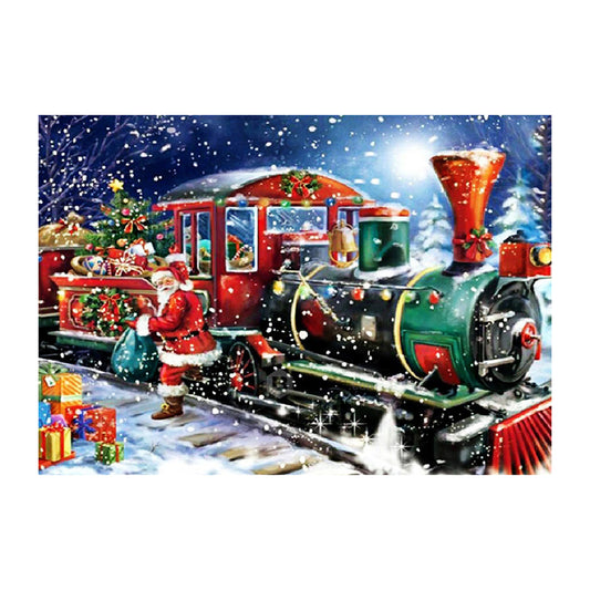 Christmas Train - Special Shaped Drill Diamond Painting 40*30CM