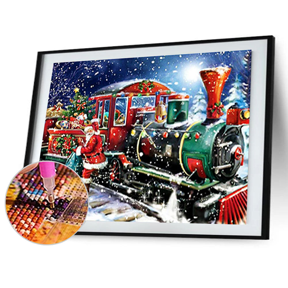 Christmas Train - Special Shaped Drill Diamond Painting 40*30CM