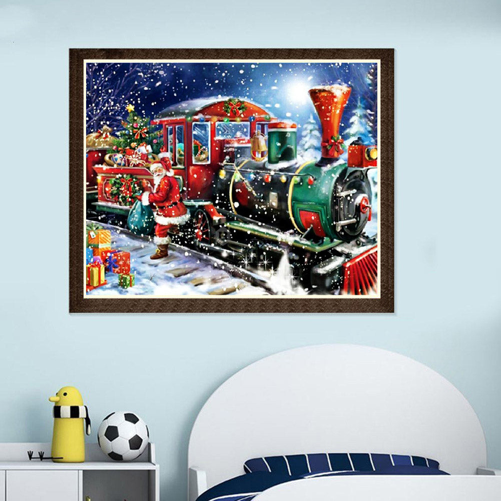 Christmas Train - Special Shaped Drill Diamond Painting 40*30CM