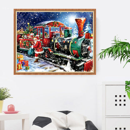 Christmas Train - Special Shaped Drill Diamond Painting 40*30CM