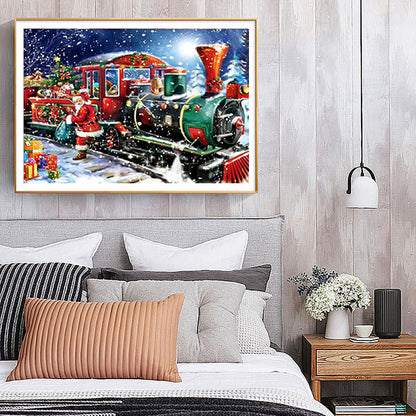 Christmas Train - Special Shaped Drill Diamond Painting 40*30CM