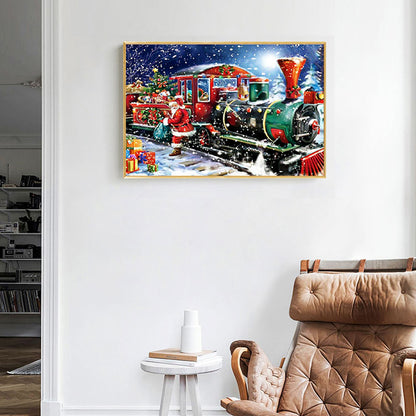 Christmas Train - Special Shaped Drill Diamond Painting 40*30CM