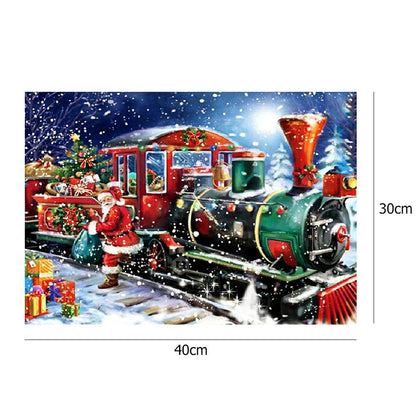 Christmas Train - Special Shaped Drill Diamond Painting 40*30CM