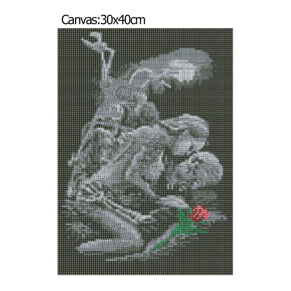 Beauty Skull - Full Round Drill Diamond Painting 40*30CM