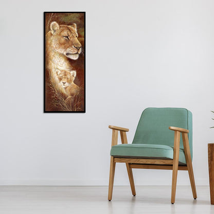 Lion - Full Square Drill Diamond Painting 25*55CM