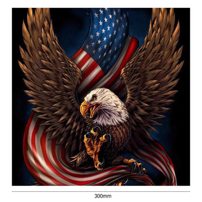 Eagle Flag - Full Round Drill Diamond Painting 30*30CM