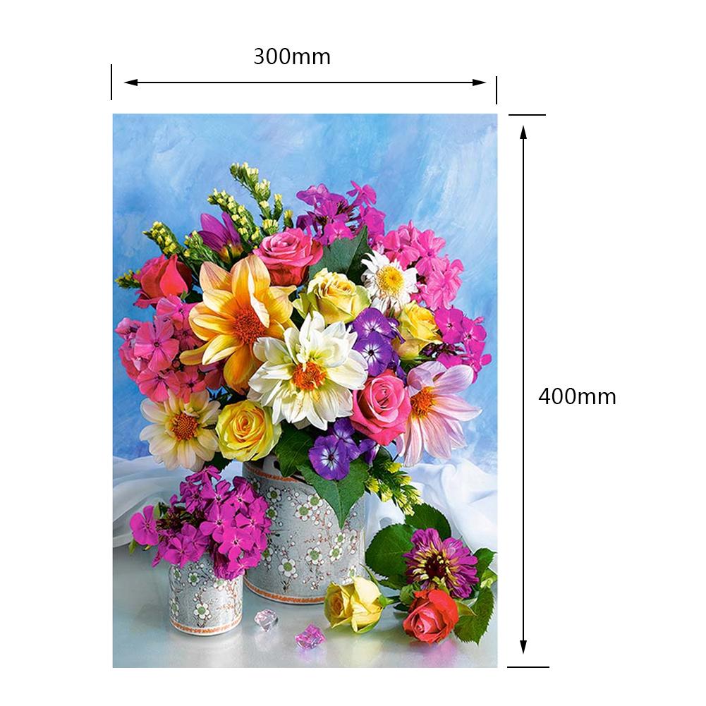 Flower - Full Round Drill Diamond Painting 30*40CM
