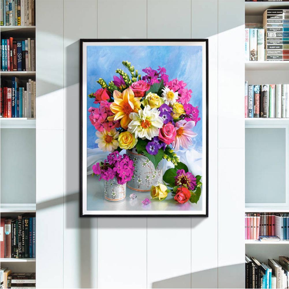 Flower - Full Round Drill Diamond Painting 30*40CM