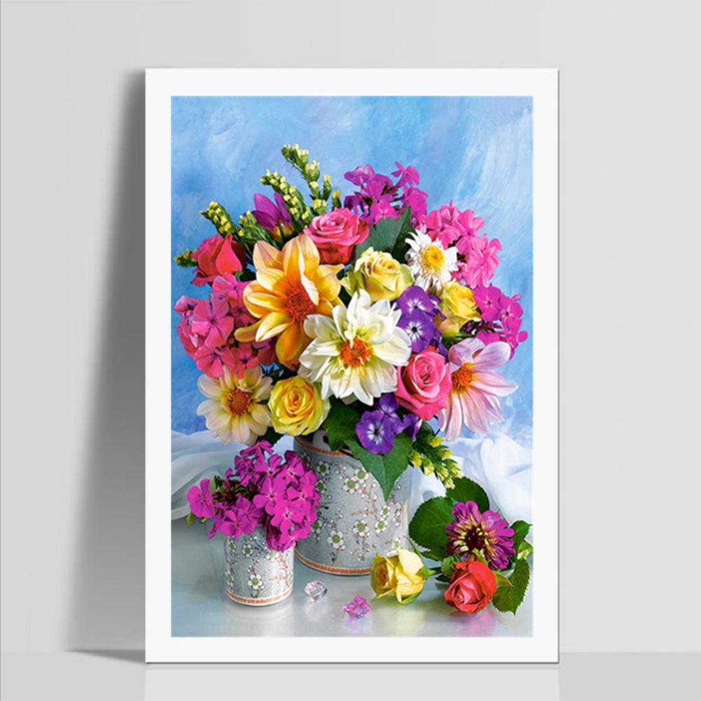 Flower - Full Round Drill Diamond Painting 30*40CM