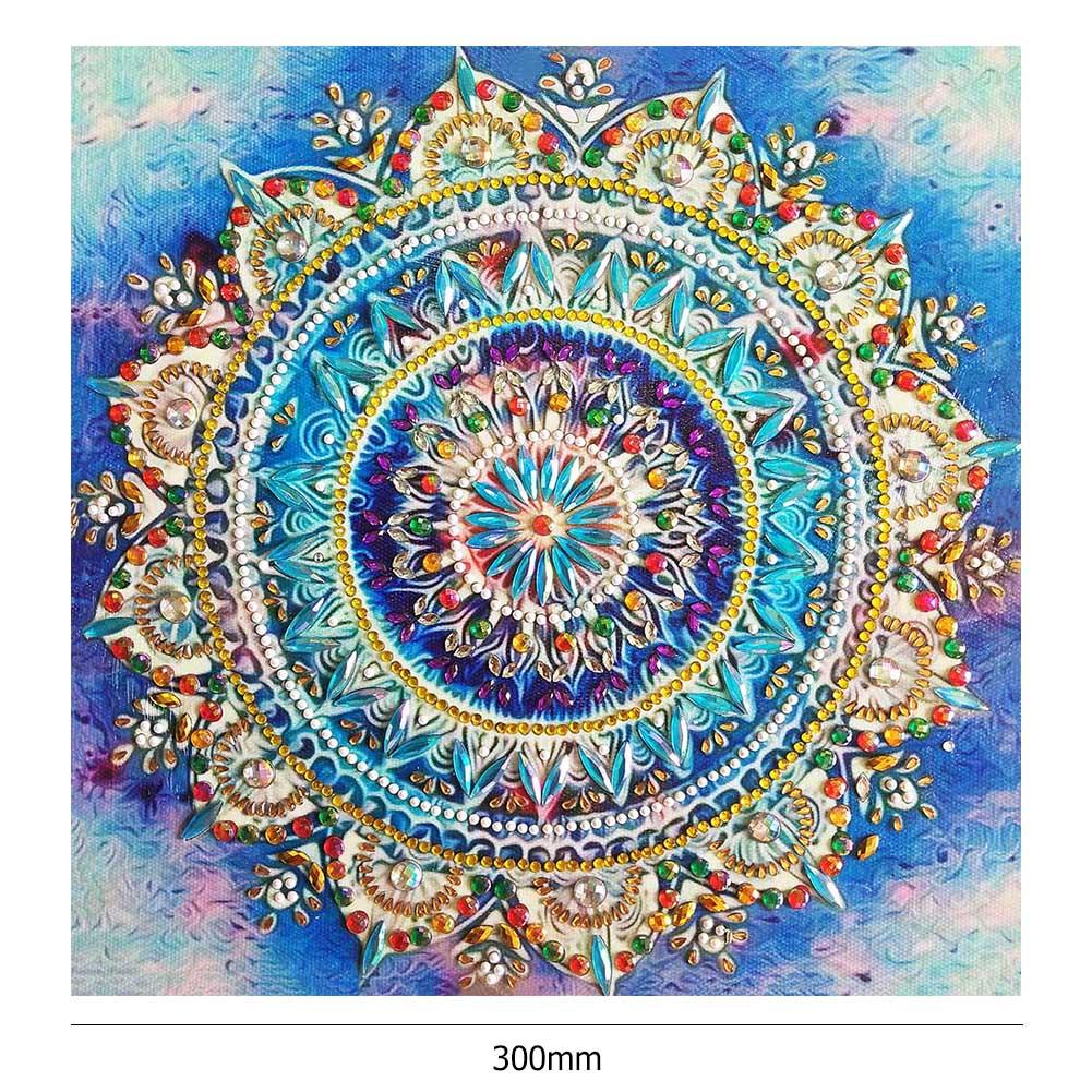 Folk Flower - Full Round Drill Diamond Painting 30*30CM