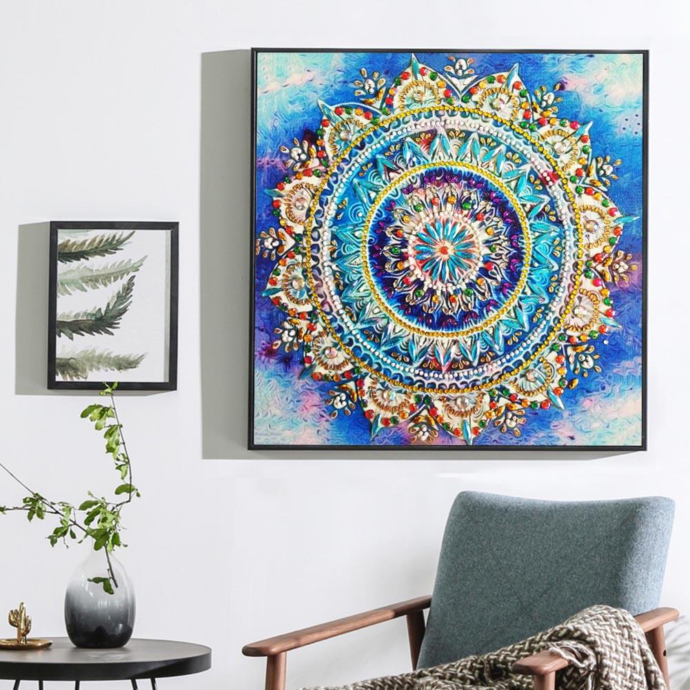 Folk Flower - Full Round Drill Diamond Painting 30*30CM
