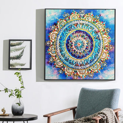Folk Flower - Full Round Drill Diamond Painting 30*30CM