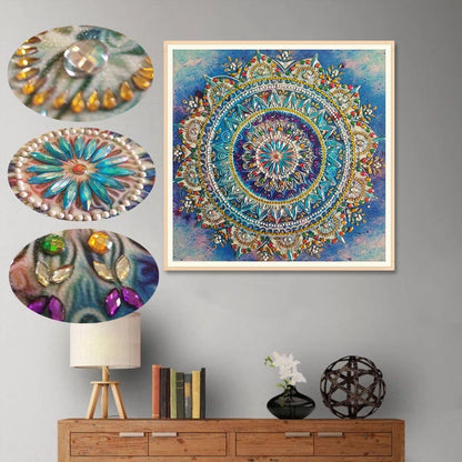 Folk Flower - Full Round Drill Diamond Painting 30*30CM