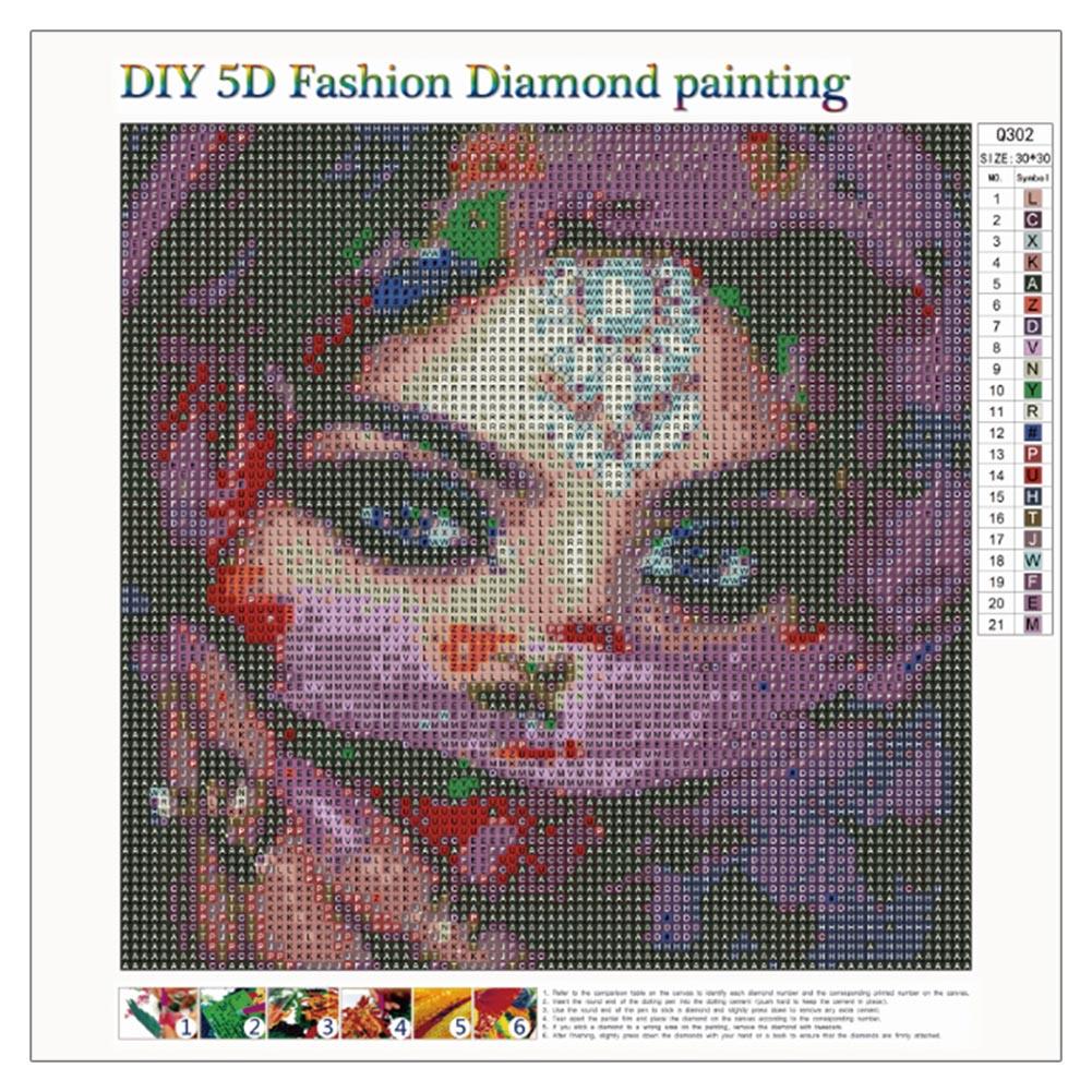 Masked Beauty - Full Round Drill Diamond Painting 30*30CM