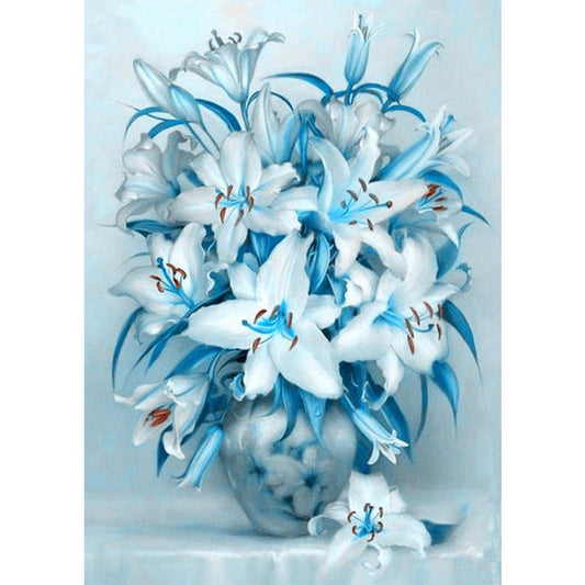 Lily Flower - Full Round Drill Diamond Painting 30*40CM