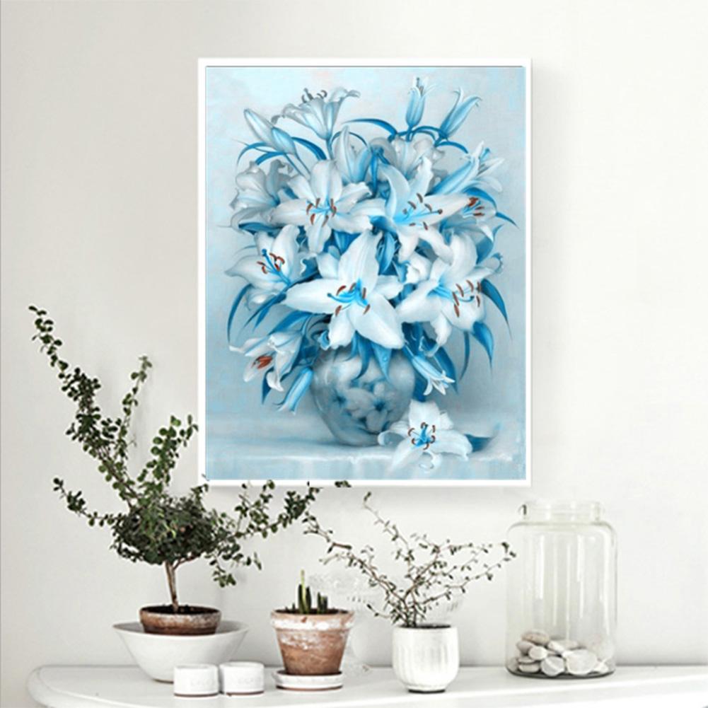 Lily Flower - Full Round Drill Diamond Painting 30*40CM