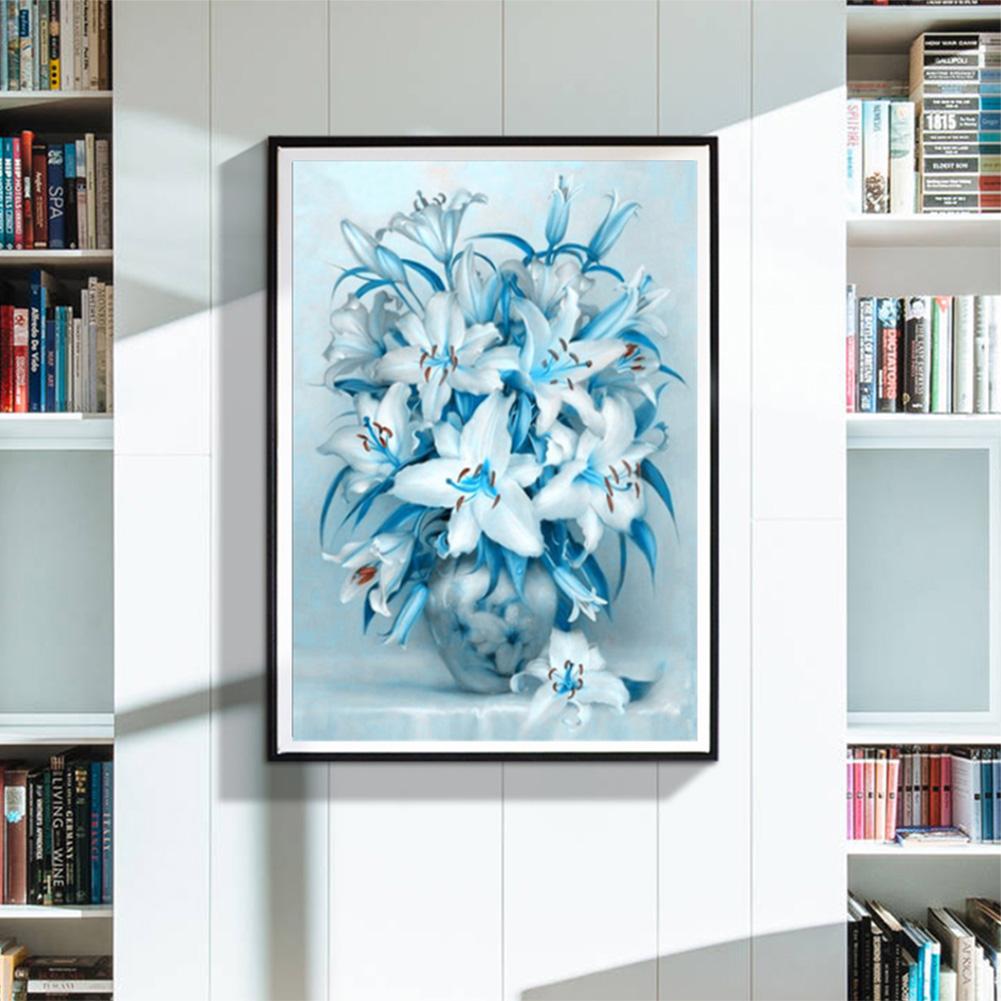 Lily Flower - Full Round Drill Diamond Painting 30*40CM