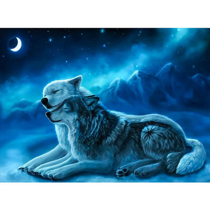 Wolf - Full Round Drill Diamond Painting 5*35 CM