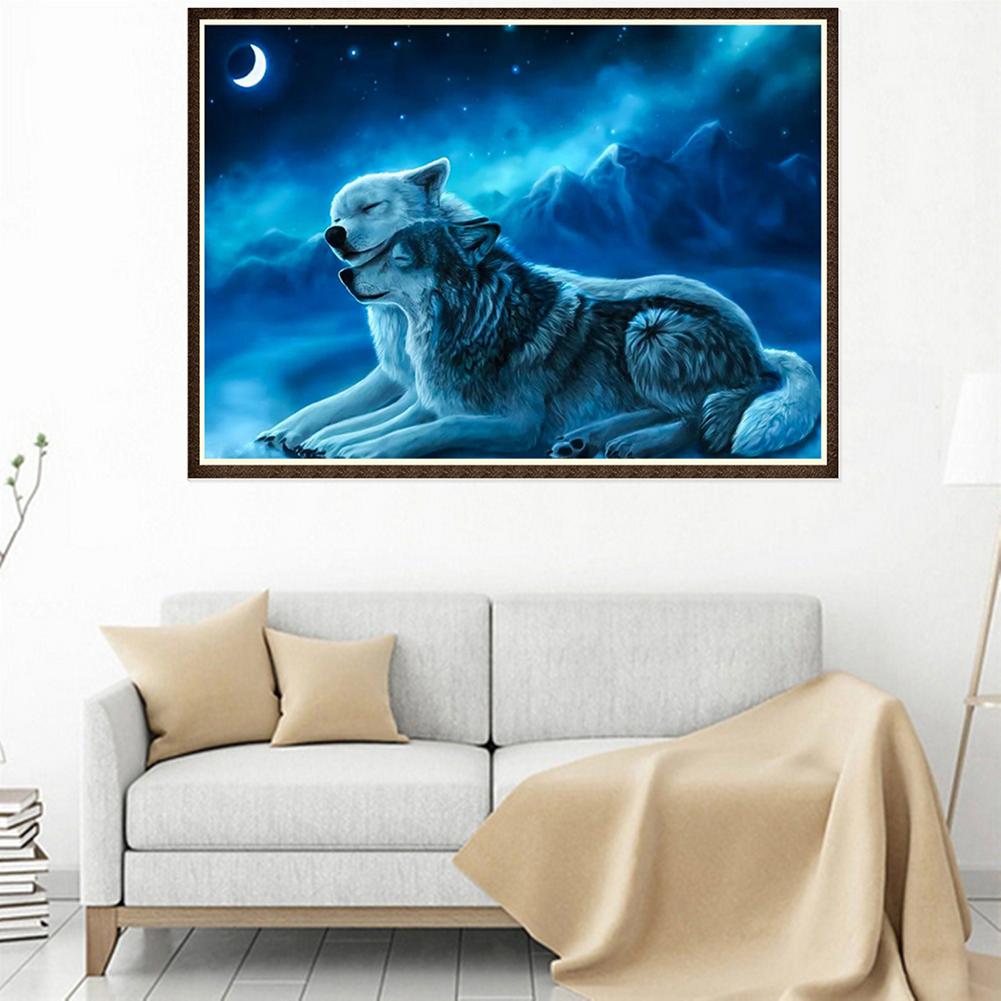 Wolf - Full Round Drill Diamond Painting 5*35 CM