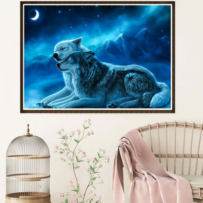 Wolf - Full Round Drill Diamond Painting 5*35 CM