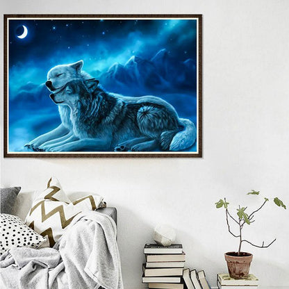 Wolf - Full Round Drill Diamond Painting 5*35 CM