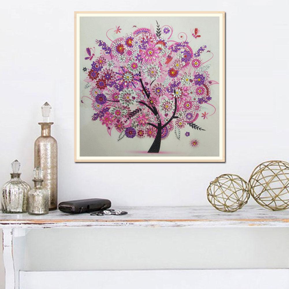 Tree - Special Shaped Drill Diamond Painting 30*30CM