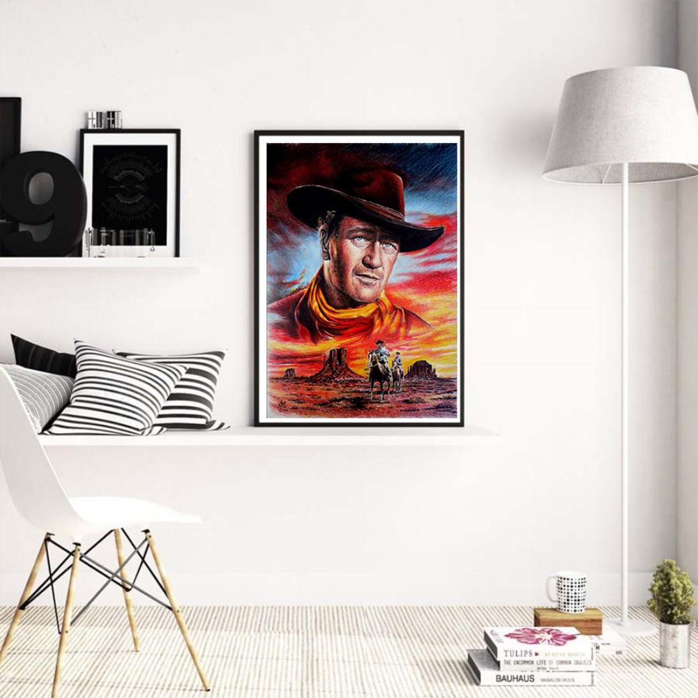 Cowboy - Full Round Drill Diamond Painting 30*40 CM