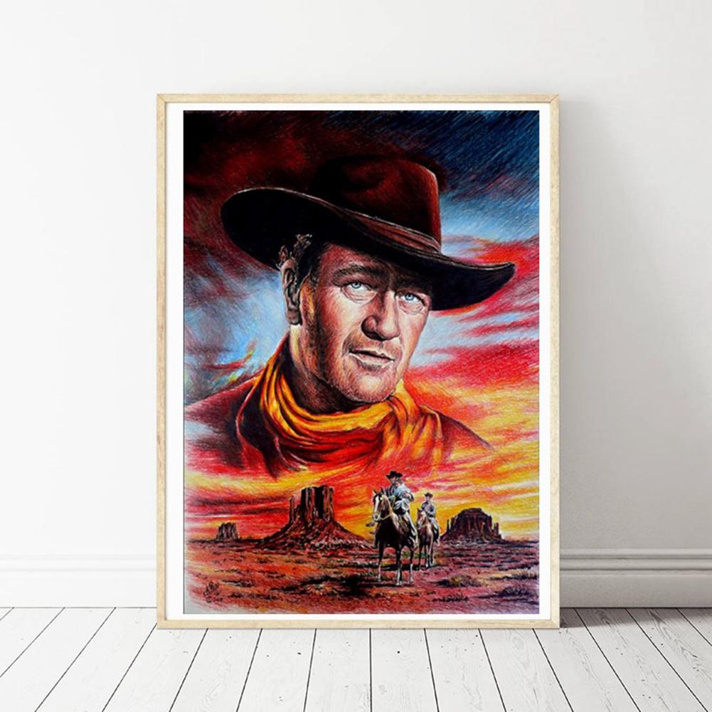 Cowboy - Full Round Drill Diamond Painting 30*40 CM