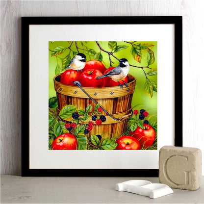 Fruits Birds - Full Round Drill Diamond Painting 30*30CM