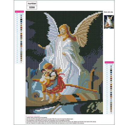 Angel Kids - Full Round Drill Diamond Painting 30*40CM