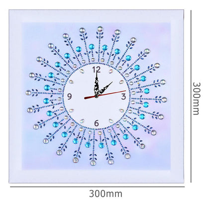 Flower Clock - Full Round Drill Diamond Painting 35*35CM