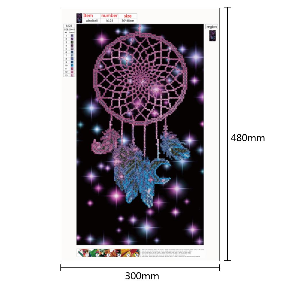 Dream Catcher - Full Round Drill Diamond Painting 30*48CM