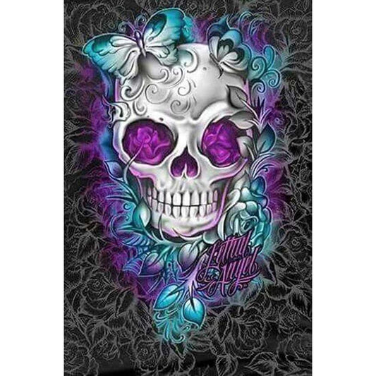 Skull - Full Round Drill Diamond Painting 40*30CM