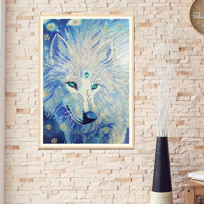 Wolf Animal - Special Shaped Drill Diamond Painting 30*40CM