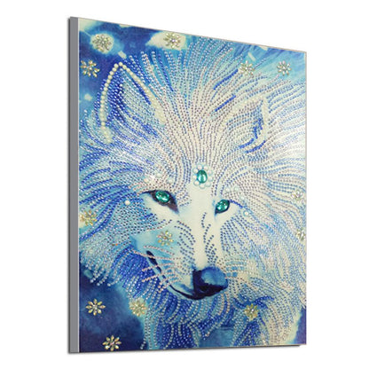 Wolf Animal - Special Shaped Drill Diamond Painting 30*40CM