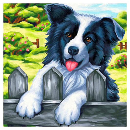 Cartoon Dog - Full Round Drill Diamond Painting 30*30CM