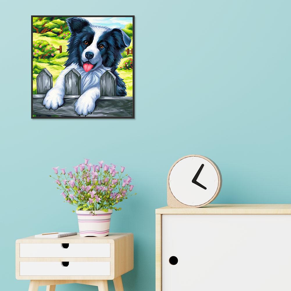 Cartoon Dog - Full Round Drill Diamond Painting 30*30CM