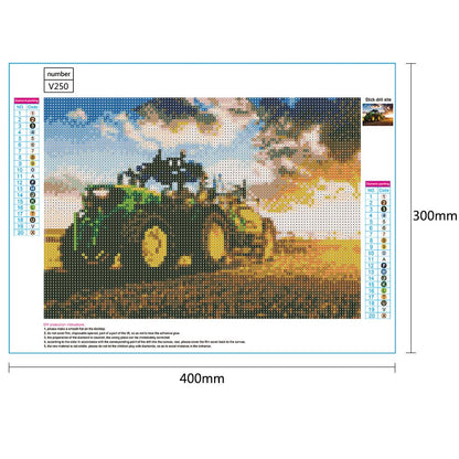 Tractor - Full Round Drill Diamond Painting 40*30CM