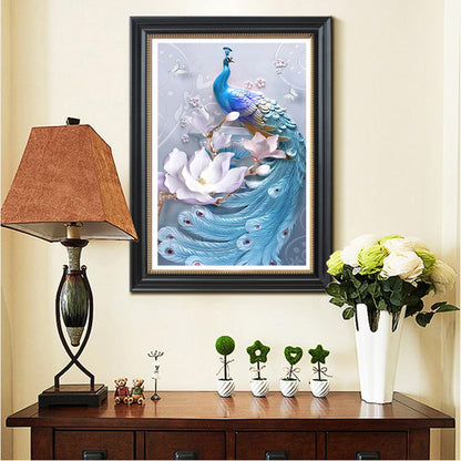 Peafowl - Full Round Drill Diamond Painting 40*30CM