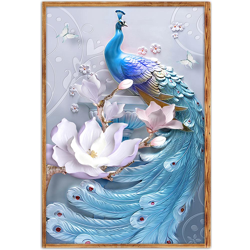 Peafowl - Full Round Drill Diamond Painting 40*30CM