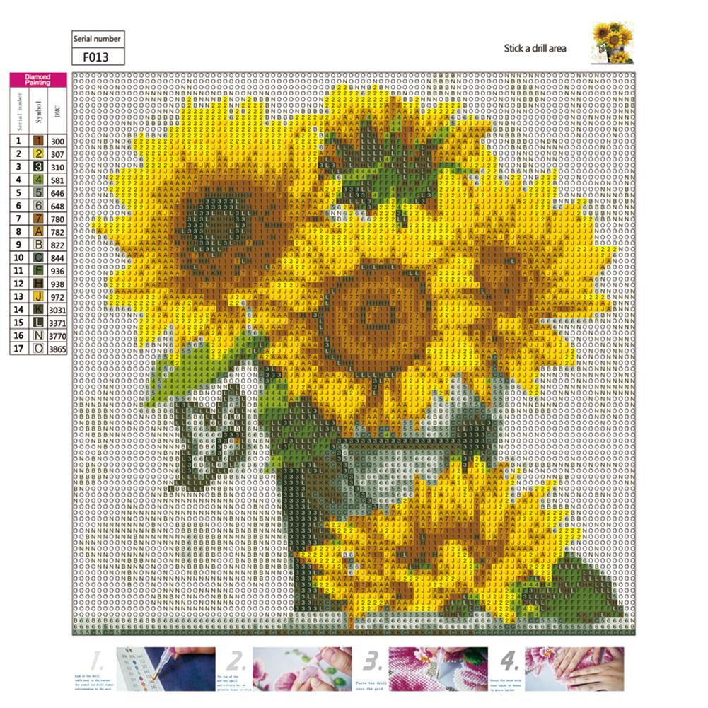 Sunflower - Full Square Drill Diamond Painting 30*30CM